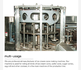 स्वचालित वेफर बिस्किट उत्पादन लाइन स्टेनलेस स्टील वेफर बिस्किट मशीन