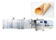 टच स्क्रीन पैनल ऊर्जा कुशल के साथ स्टेनलेस स्टील आइसक्रीम शंकु उत्पादन लाइन