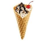स्वादिष्ट आइसक्रीम चॉकलेट वेफर Cones गोल्डन रंग OEM सेवा