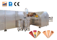 5 किग्रा / घंटा लुढ़का चीनी कोन मशीन स्वचालित आइसक्रीम कोन उत्पादन लाइन