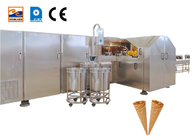 स्वत: लुढ़का चीनी कोन उत्पादन लाइन आइस क्रीम औद्योगिक बेकिंग वफ़ल कोन बनाने की मशीन