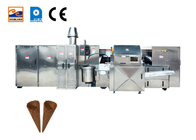 घुमावदार प्रणाली आइसक्रीम वफ़ल कोन बनाने की मशीन 10 किग्रा / घंटा 2.0hp 1.5KW