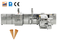 औद्योगिक एसएस चीनी कोन उत्पादन लाइन आइस क्रीम चीनी लुढ़का कोन बेकिंग मशीन