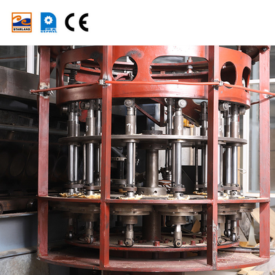 पीएलसी नियंत्रण और 2.0hp मोटर के साथ स्वचालित बिस्किट बनाने की मशीन वेफल बास्केट उत्पादन लाइन