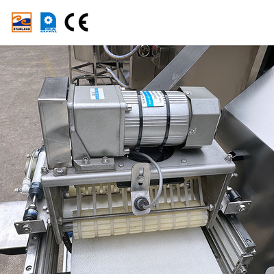 पीएलसी नियंत्रित अंडा रोल उत्पादन लाइन 1.5KW स्वचालित वेफल रोल बेकिंग मशीन के लिए