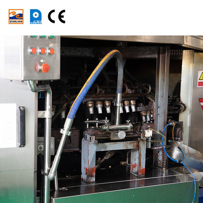 PLC 28 मोल्ड्स वेफर कोन उत्पादन लाइन अनुकूलित डिज़ाइन के साथ