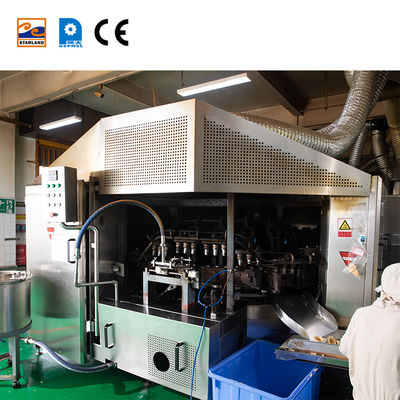 स्टेनलेस स्टील टेक्सचर डिज़ाइन वेफर कोन मशीन स्वचालित वेफर कोन मेकर