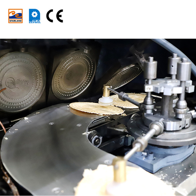 2उत्पादन के लिए स्टेनलेस स्टील सामग्री से बने.0HP वेफर बिस्किट मशीन