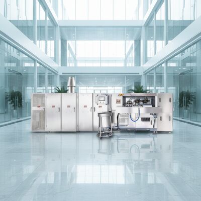 स्टेनलेस स्टील से बने स्वचालित वेफर कोन मशीन स्वादिष्ट कुरकुरा वेफर कोनों के निरंतर उत्पादन के लिए एकदम सही है