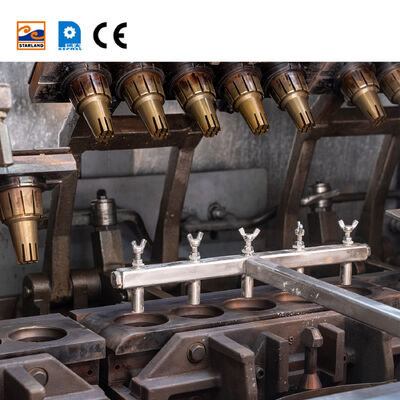 स्टेनलेस स्टील वेफर शंकु उत्पादन लाइन स्वचालित संचालन वेफर शंकु विनिर्माण के लिए पीएलसी नियंत्रण प्रणाली के साथ