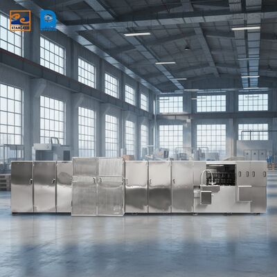 स्टेनलेस स्टील मोनाका वेफर उत्पादन लाइन गैस और वीडियो तकनीकी समर्थन द्वारा संचालित निरंतर विनिर्माण प्रदान करता है