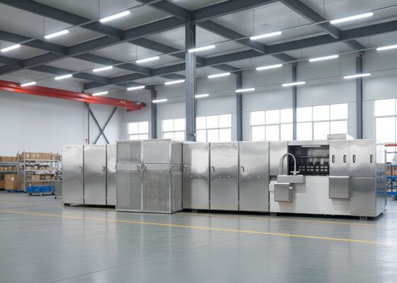 Gas Monaka Wafer Production Line Featuring Digital Display Temperature Control And Stainless Steel Texture Of Material