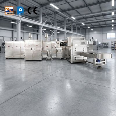 पूर्ण स्वचालित रोलर चीनी शंकु उत्पादन लाइन 220V 380V स्वचालित रोल्ड चीनी शंकु उत्पादन लाइन विनिर्माण के लिए
