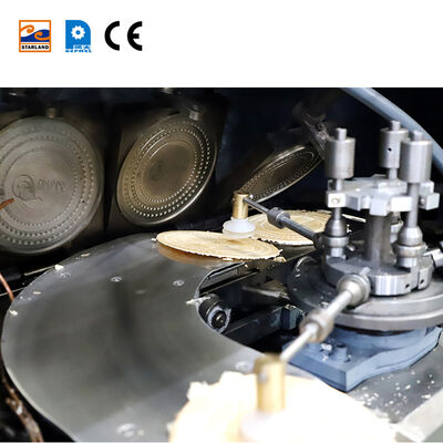 Stainless Steel Obleas Wafer Production Line Featuring PLC Control System And Video Technical Support After Service For Operation