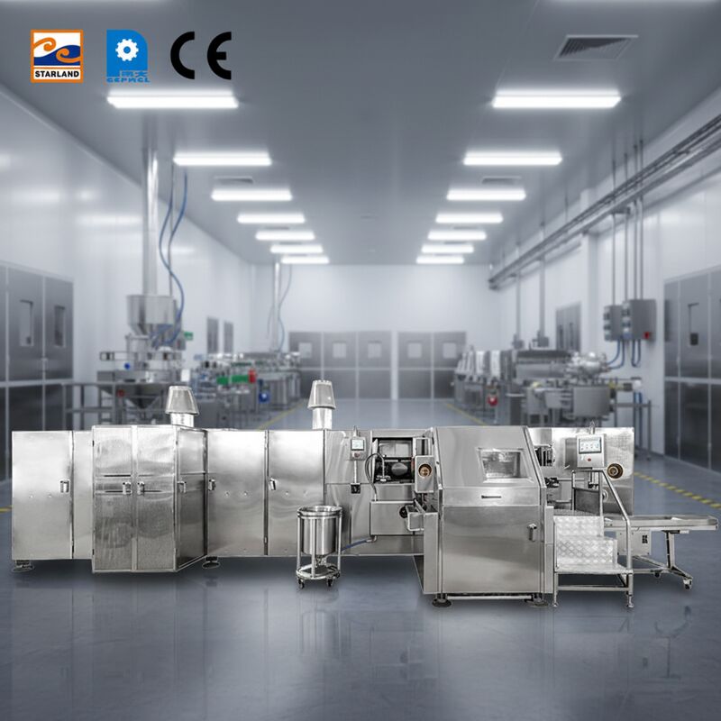 असेंबली लाइन बारक्विलो शंकु उत्पादन लाइन उच्च क्षमता और संचालन सुनिश्चित करने वाले बारक्विलो शंकु के उत्पादन के लिए डिज़ाइन की गई