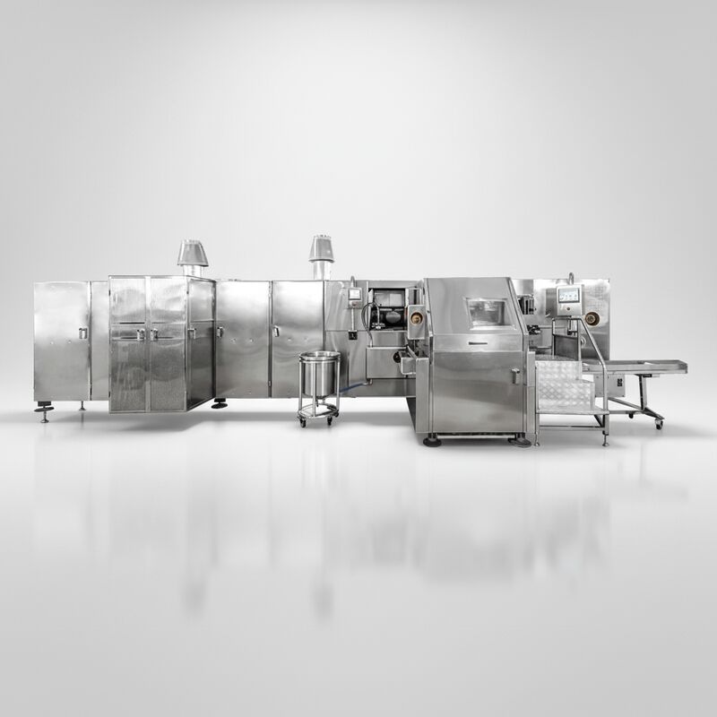 1800 पीसी/एच क्षमता वाली बारक्वि<bos>ो कोन मशीन, जो स्थिर प्रदर्शन और सुसंगत कोन प्रदान करती है