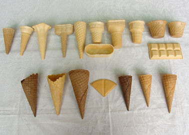 गोल्डन रंग आइस क्रीम वेफर Cones, चॉकलेट चीनी Cones अनुकूलित