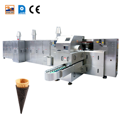 भारी वजन चीनी शंकु उत्पादन लाइन अनुकूलित पूरी तरह से स्वचालित आइसक्रीम शंकु मास्टर
