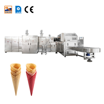 वीडियो तकनीकी सहायता के साथ उच्च स्थिरता आइसक्रीम शंकु निर्माता 6200pcs / घंटा