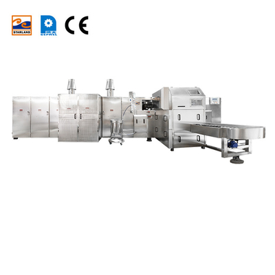 उन्नत चीनी शंकु उत्पादन लाइन 380V/220V 4000PCS प्रति घंटे स्टेनलेस स्टील से बना