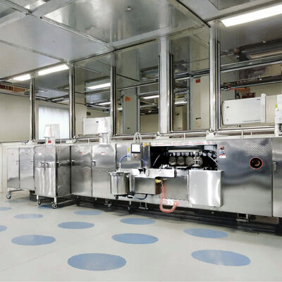 पीएलसी नियंत्रण प्रणाली वेफर बिस्किट उत्पादन लाइन स्टेनलेस स्टील ओब्लेस वेफर विनिर्माण उपकरण