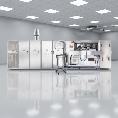 स्टेनलेस स्टील वेफर शंकु उत्पादन लाइन स्वचालित संचालन वेफर शंकु विनिर्माण के लिए पीएलसी नियंत्रण प्रणाली के साथ