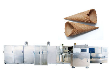 बहुआयामी वफ़ल आइसक्रीम कोन बिस्किट बनाने की मशीन / लुढ़का चीनी शंकु उत्पाद लाइन