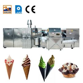 380V 5 किग्रा घंटे के लिए पूर्ण स्वचालित उत्पादन लाइन वाणिज्यिक आइसक्रीम वफ़ल कोन निर्माता