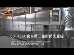 तीन रंग के चीनी शंकु